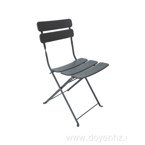 Outdoor Metal Folding Stretched Slat Chair(3Seat & 2Back)